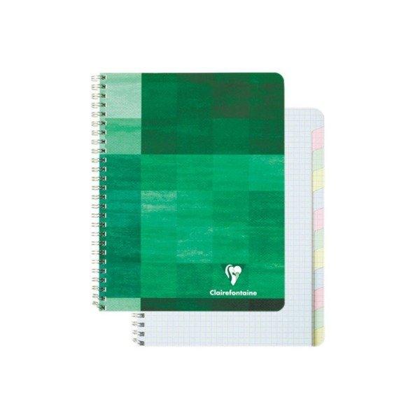 Clairefontaine CLAIREFONTAINE Spiralheft ass. 17x22cm 8959 5mm, kariert 60 Blatt