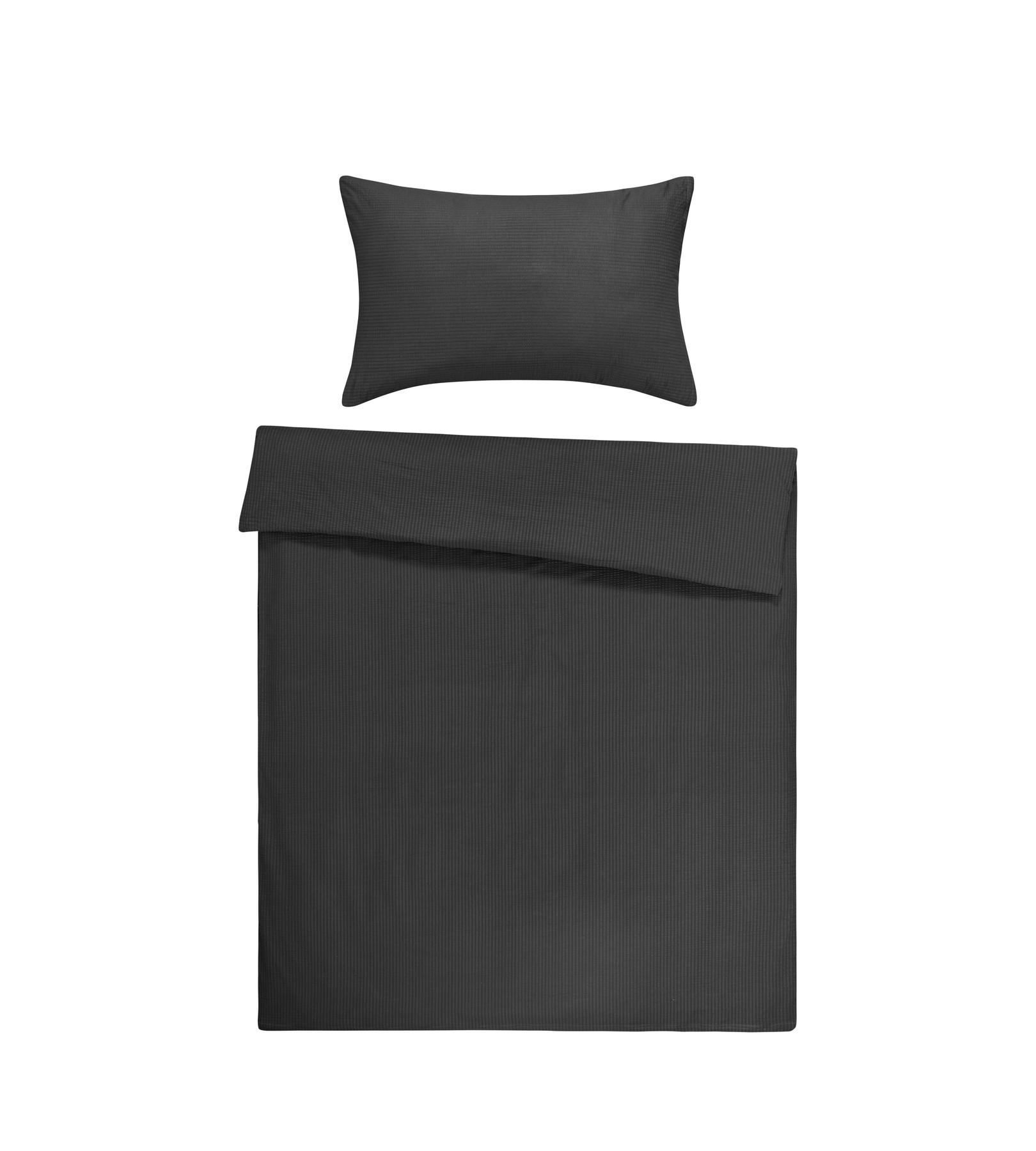 Flair Seersucker Uni Bettwäsche Set