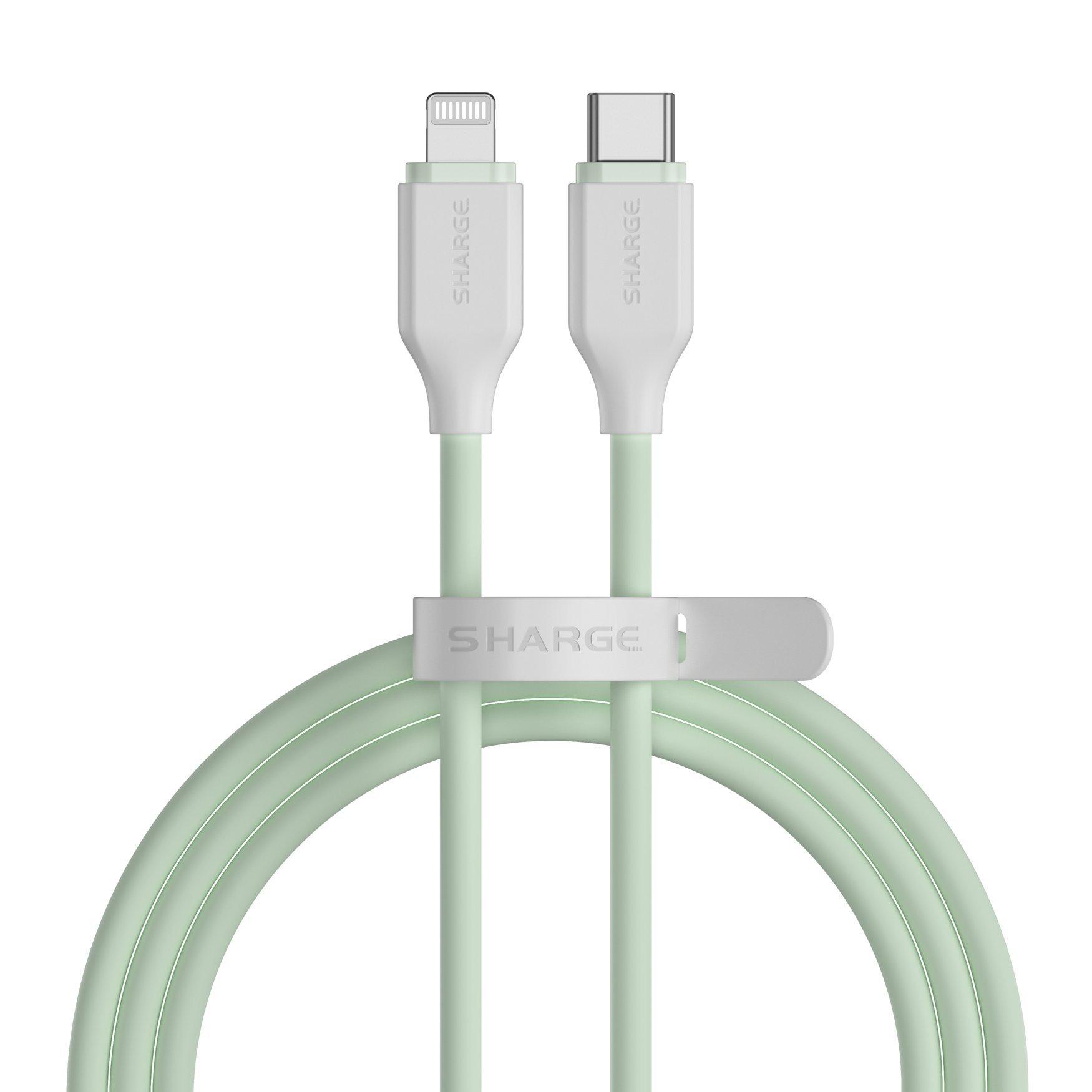 Sharge USB-C auf Lightning Hochelastisches Silikon Kabel