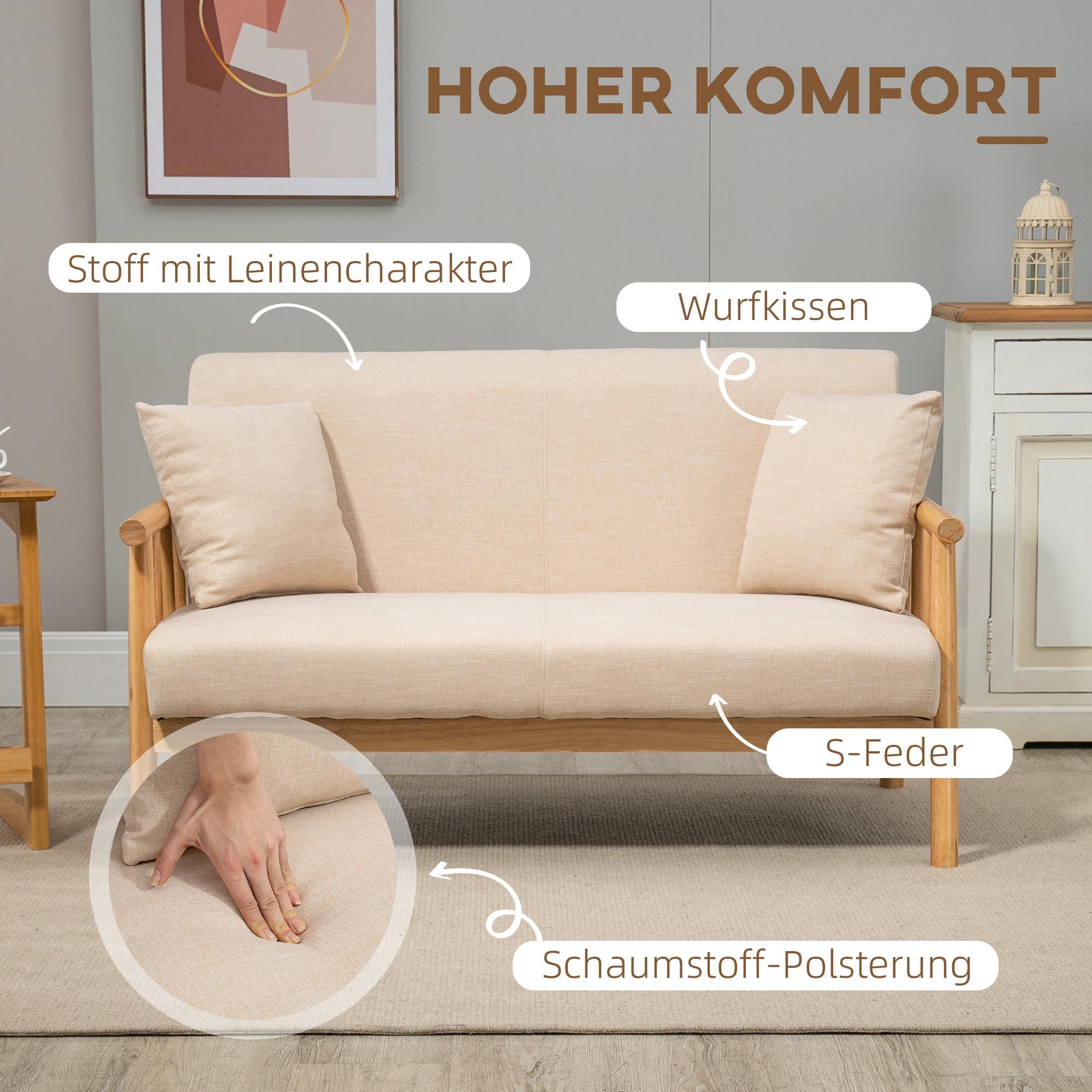 HOMCOM Sofa 2-Sitzer