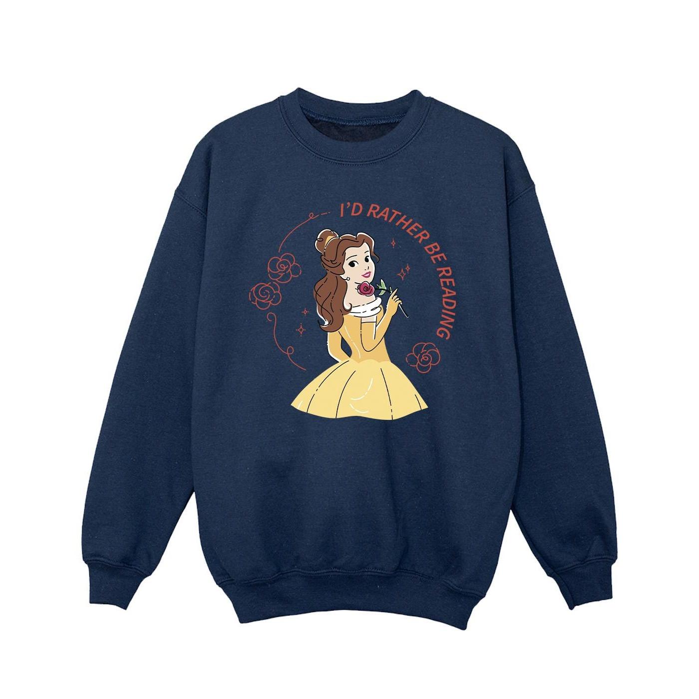 Disney Beauty And The Beast I'd Rather Be Reading Sweatshirt