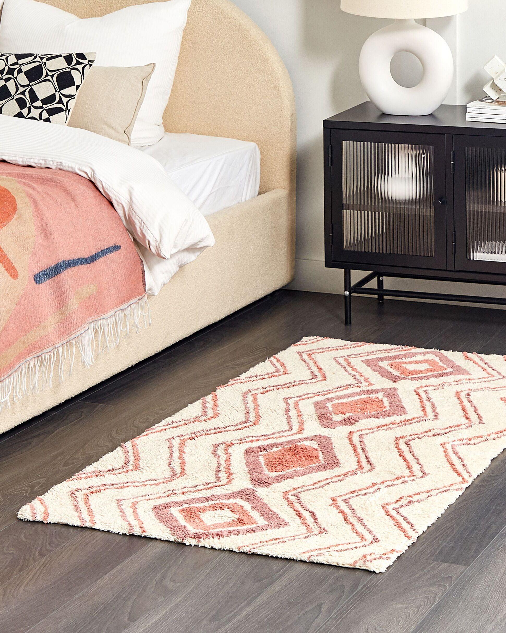 Beliani Teppich aus Baumwolle Boho KASTAMONU