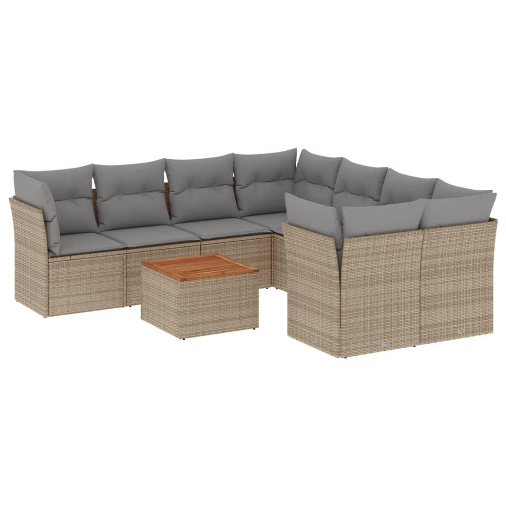 VidaXL Garten sofagarnitur poly-rattan