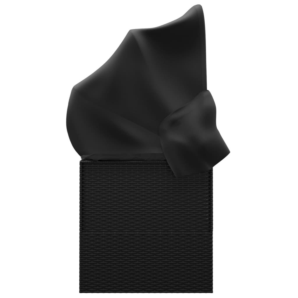 VidaXL Outdoor loungebett poly-rattan