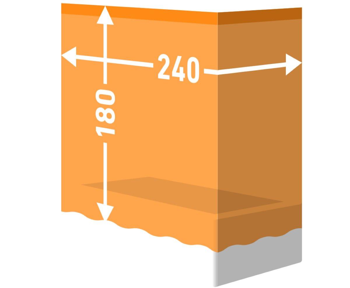 diaqua Duschvorhang Textil Basic - pacific