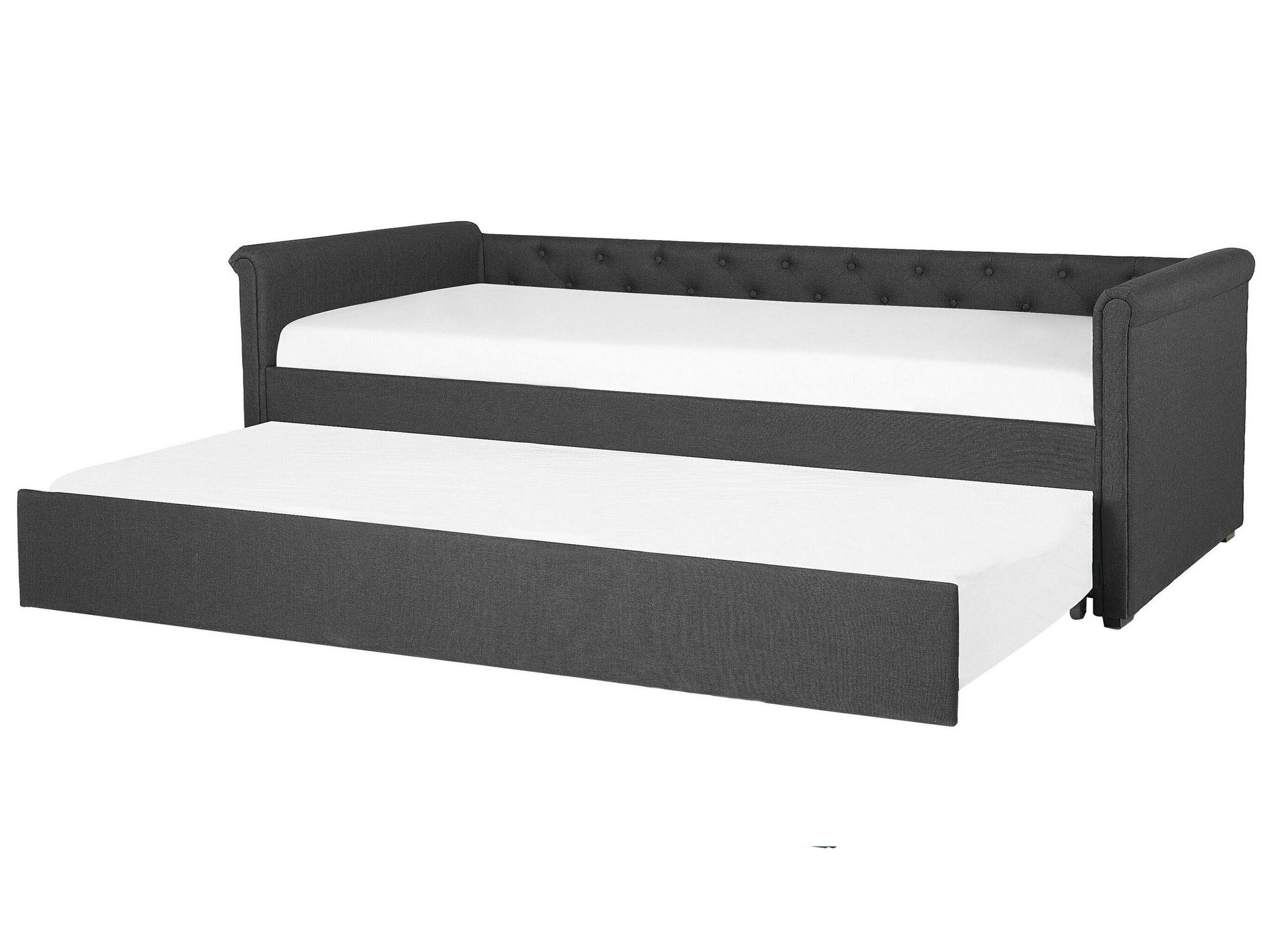 Beliani Ausziehbett aus Polyester Glamourös LIBOURNE