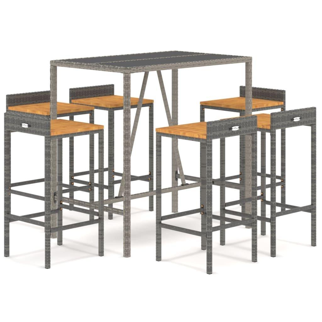 VidaXL Gartenbar set poly-rattan