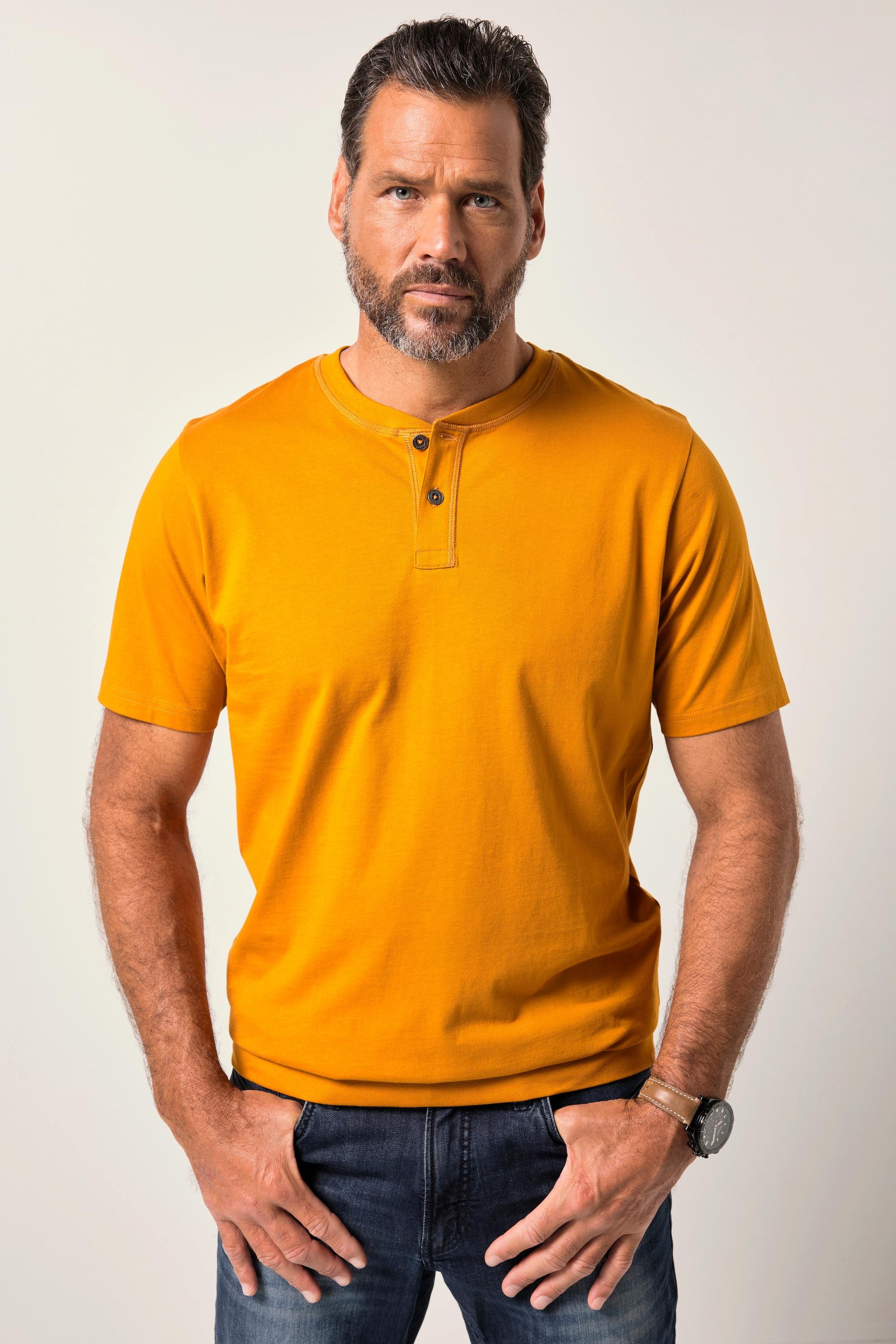 JP1880 Henley Halbarm Rundhals T-Shirt