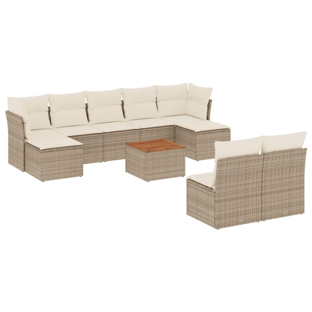 VidaXL Garten sofagarnitur poly-rattan