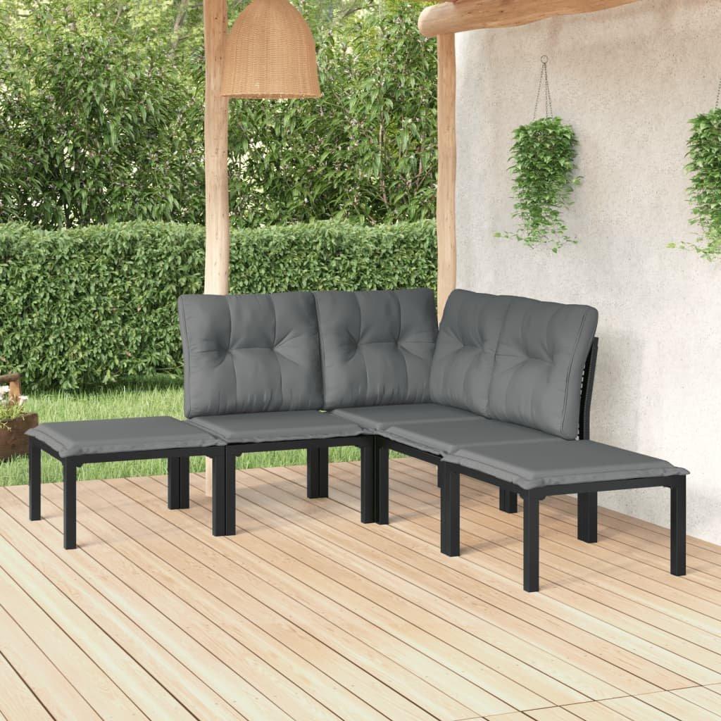 VidaXL Garten lounge set stahl