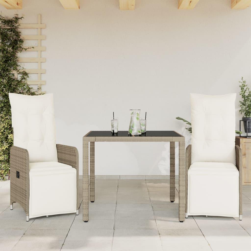 VidaXL Bistro set poly-rattan