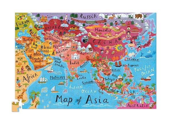 Crocodile Creek Puzzle und Poster Asien