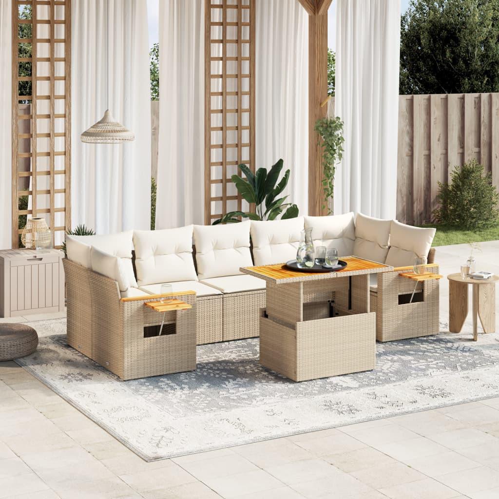 VidaXL Garten sofagarnitur poly-rattan