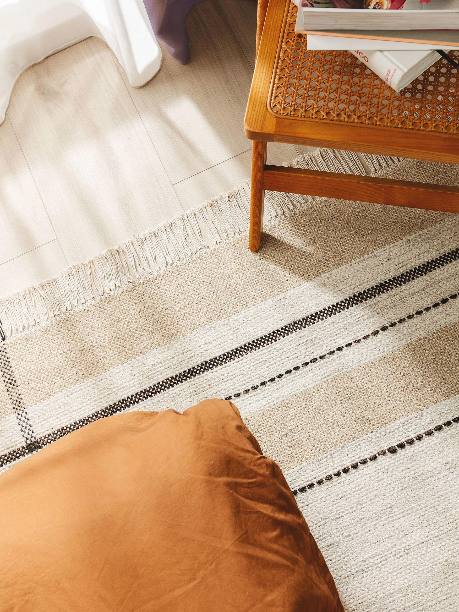Benuta Wollteppich Bahati Beige