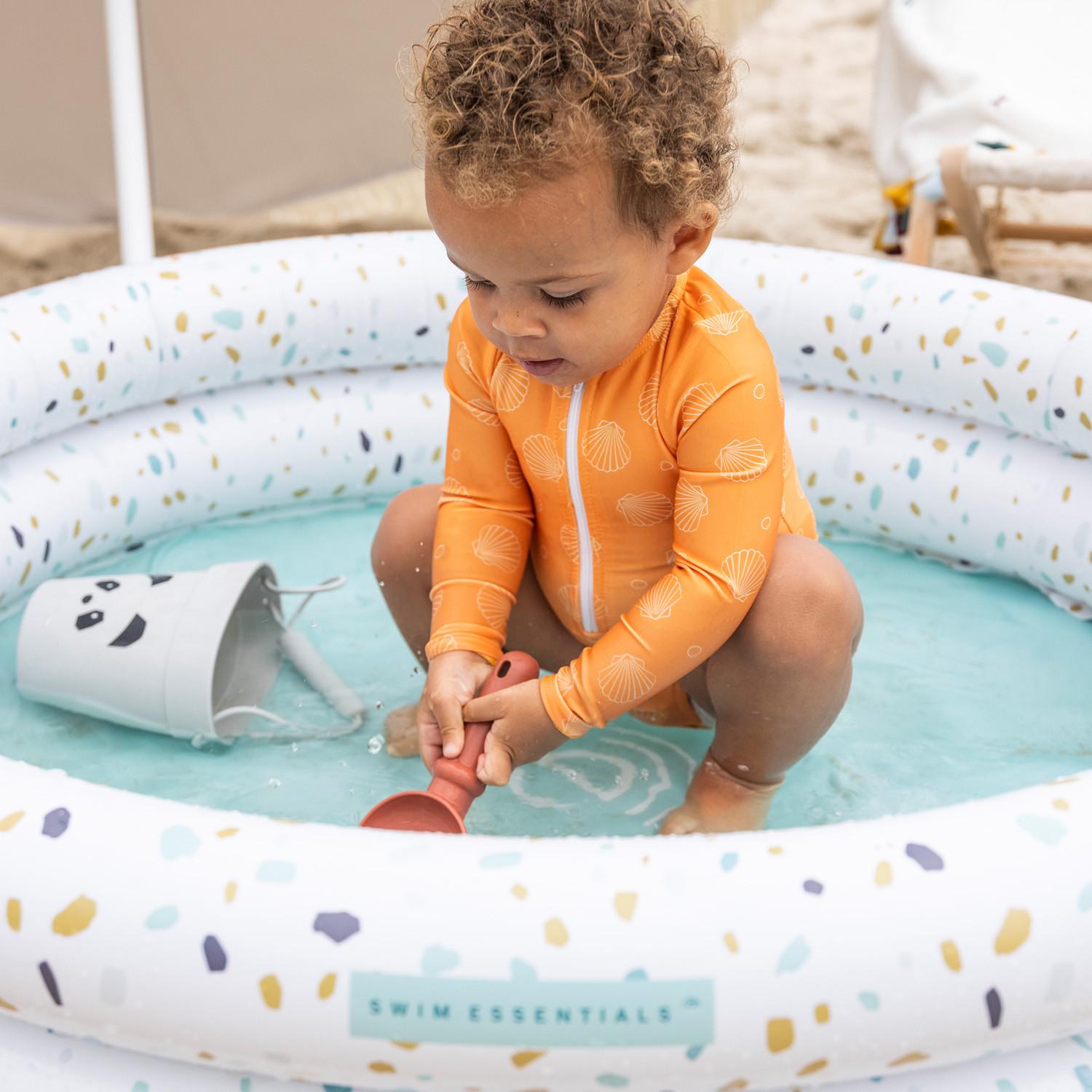 Swim Essentials Baby Pool White Terrazzo