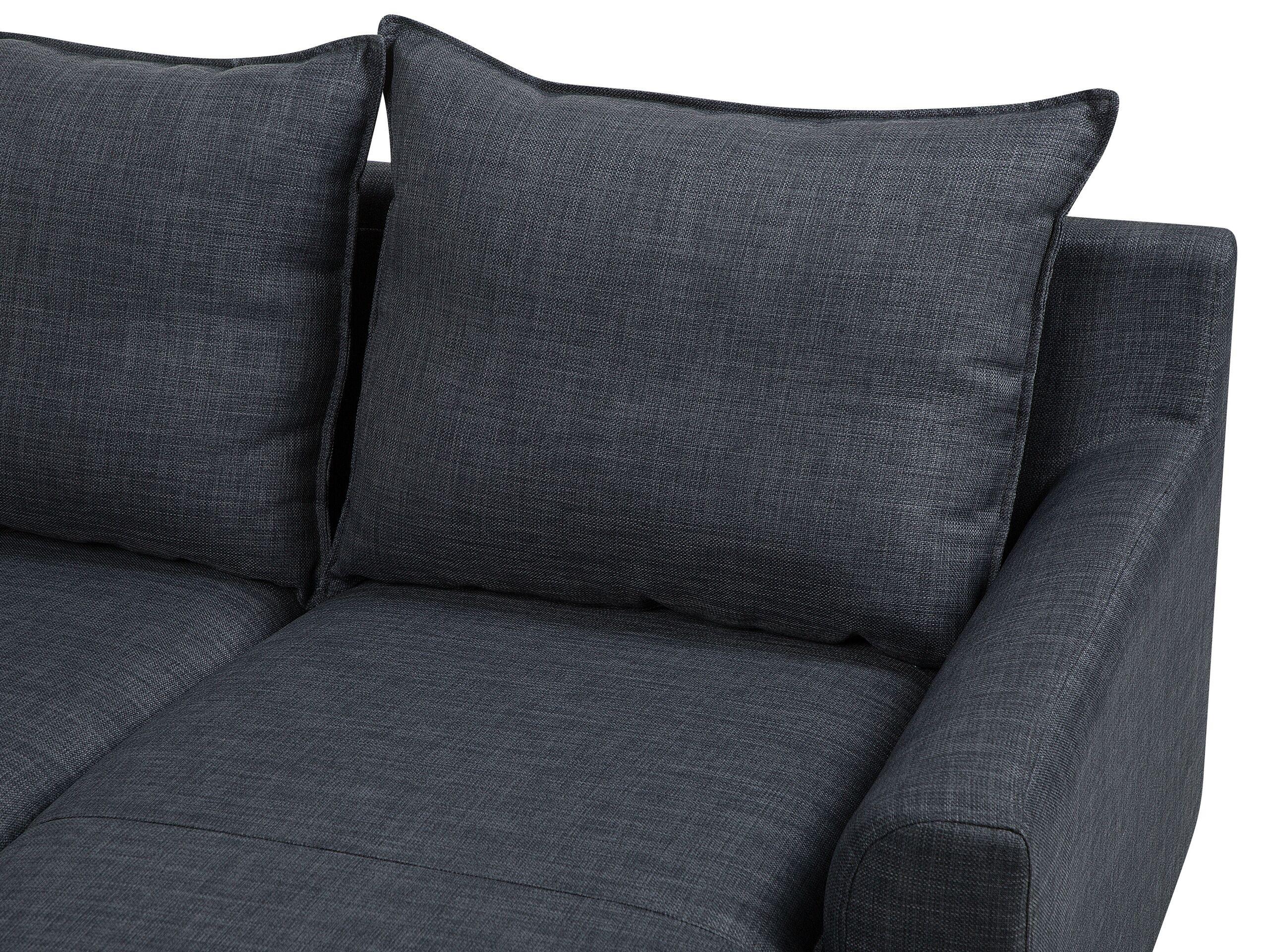 Beliani Ecksofa aus Polyester Industriell ELVENES