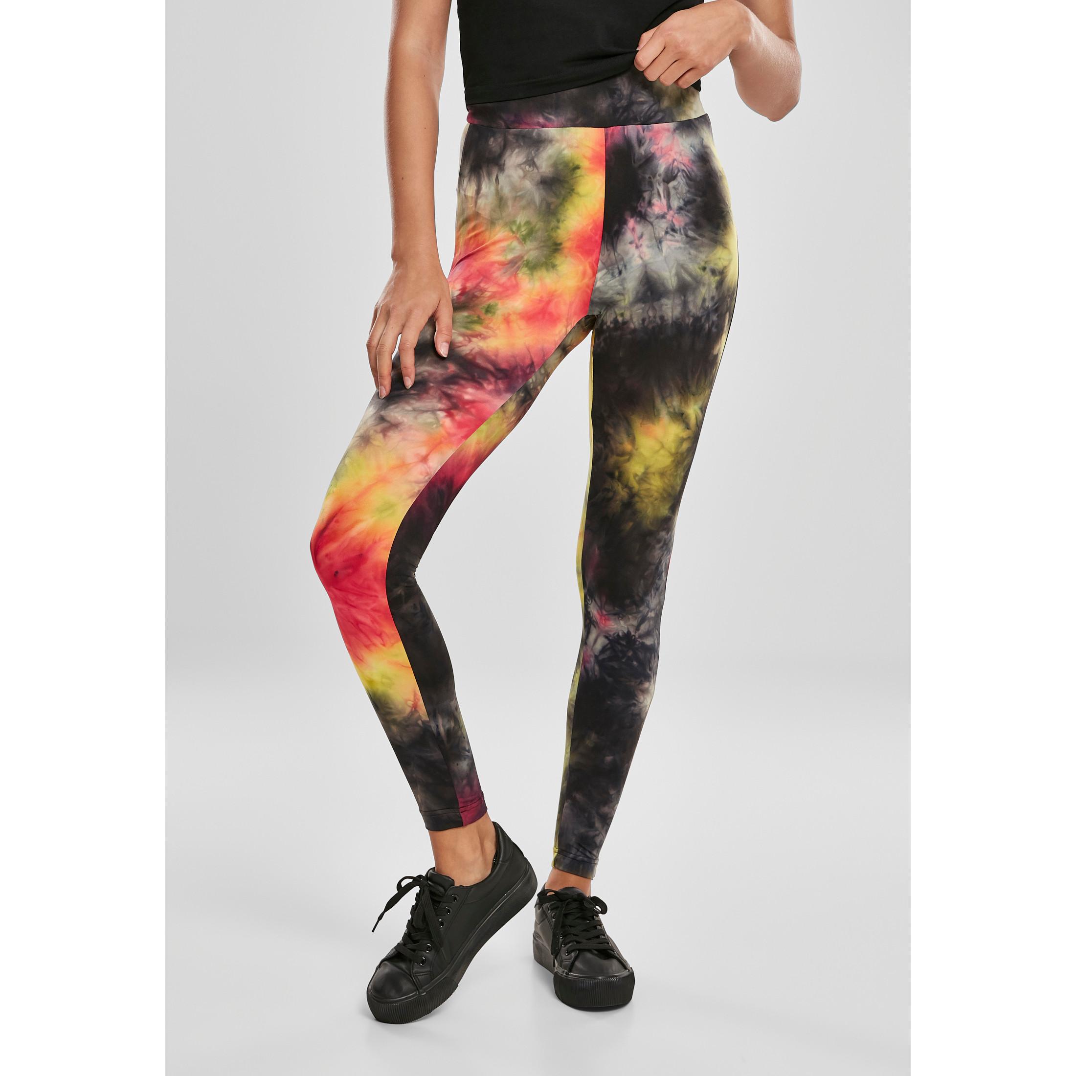 URBAN CLASSICS leggings damen tie dye high waist