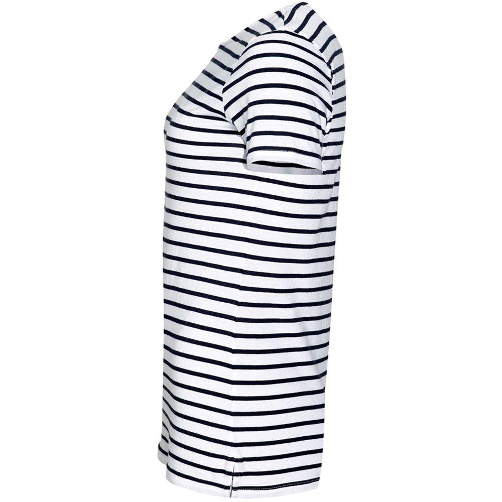 SOLS Miles Gestreiftes Kurzarm T-Shirt