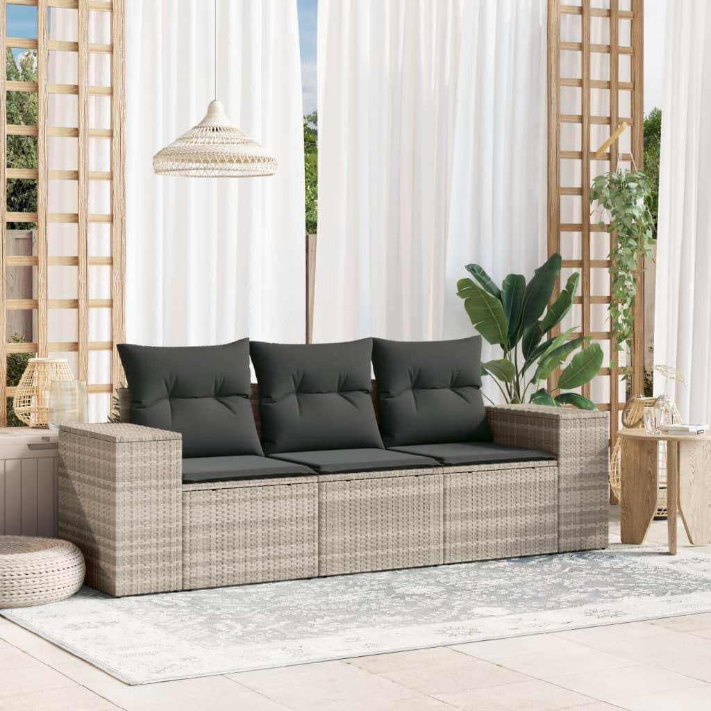 VidaXL Garten sofagarnitur poly-rattan