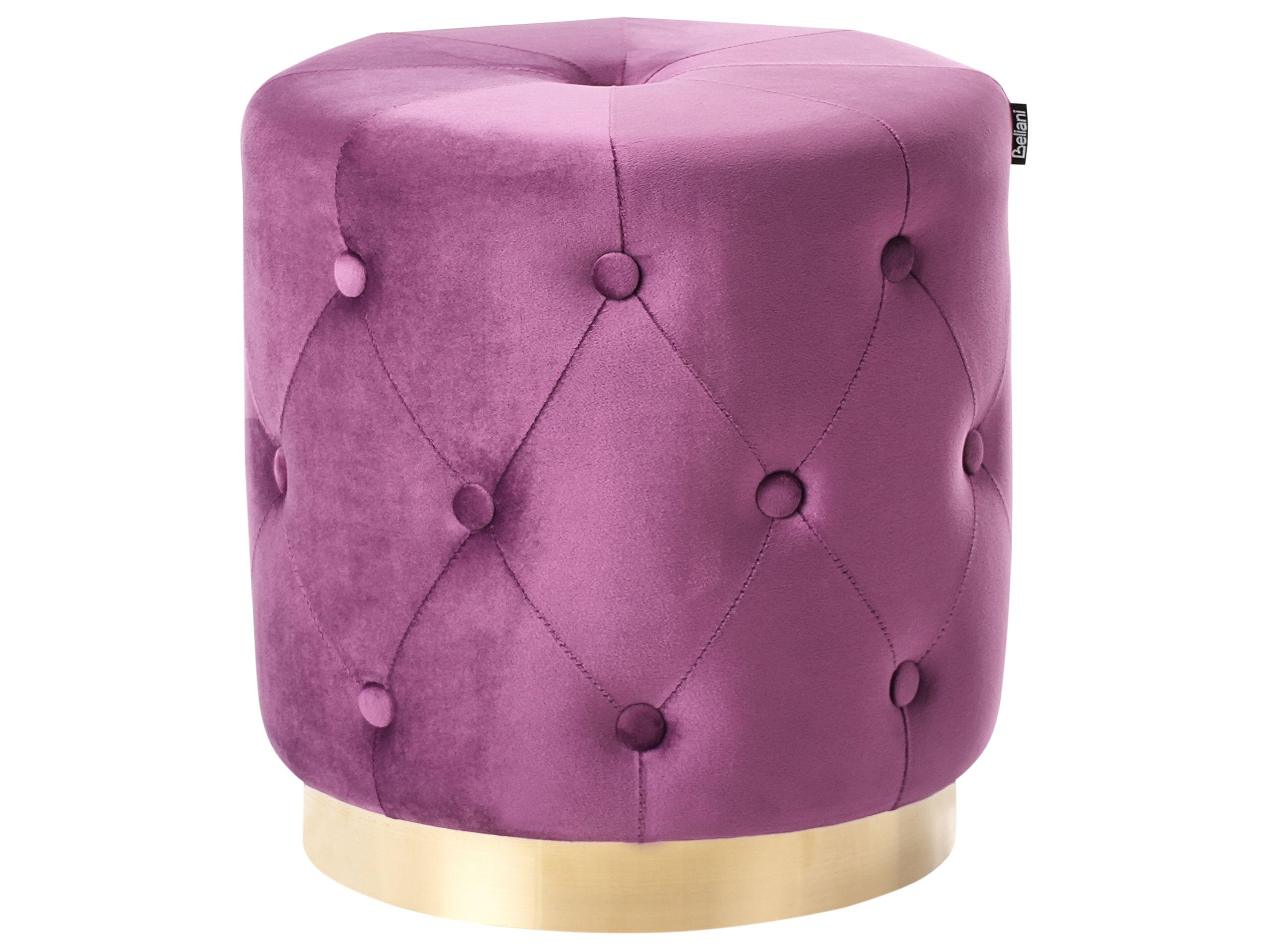 Beliani Pouf aus Samtstoff Retro CARROLLTON
