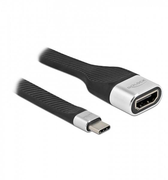 DeLock FPC Flachbandkabel USB Type-C zu HDMI (DP Alt Mode) 4K 60 Hz 14 cm (0.14 m)