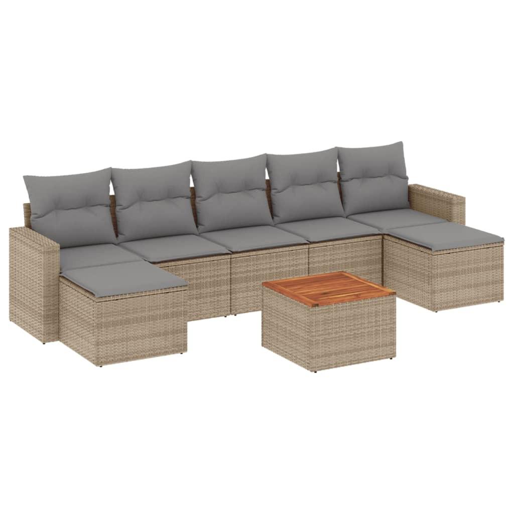 VidaXL Garten sofagarnitur poly-rattan