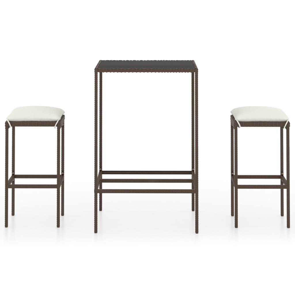 VidaXL Bar-set poly-rattan