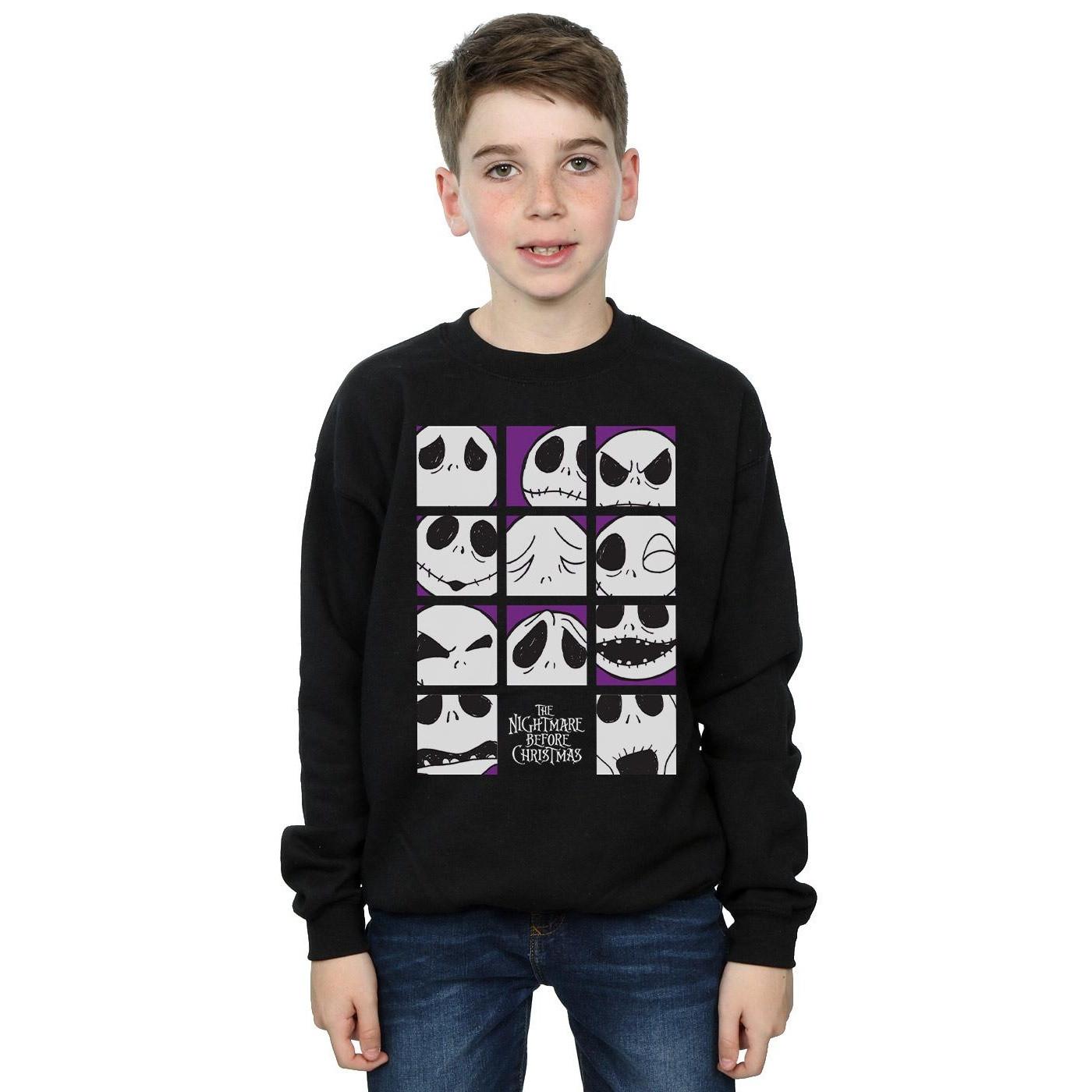 Disney Nightmare Before Christmas Many Faces Of Jack Sweatshirt