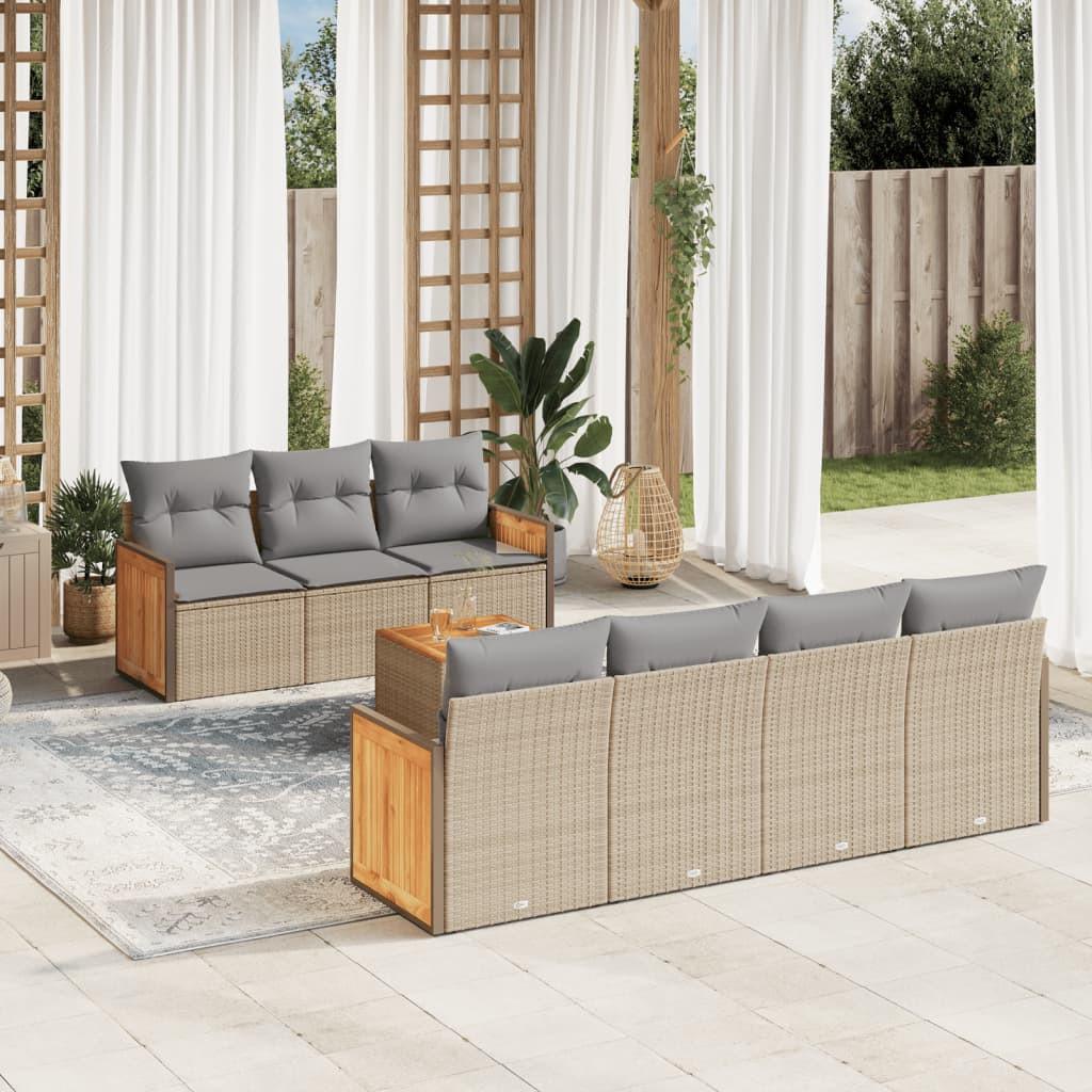 VidaXL Garten sofagarnitur poly-rattan