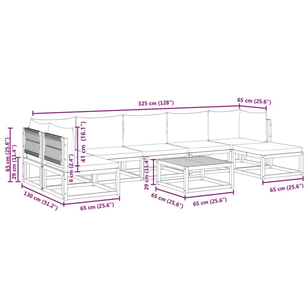 VidaXL Garten sofagarnitur akazienholz