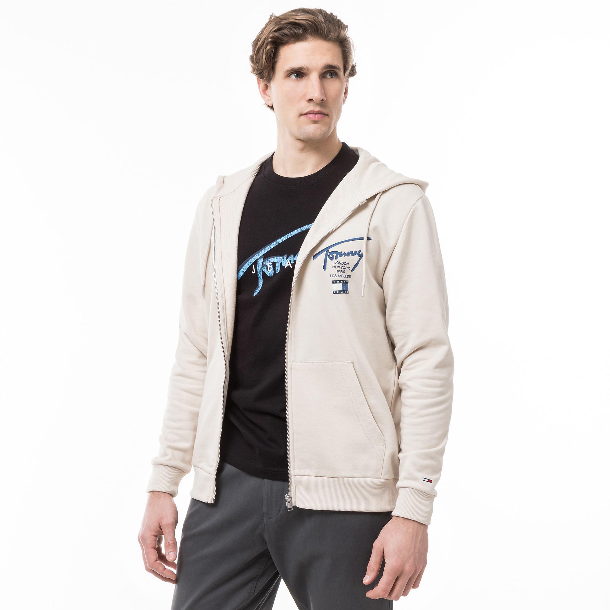 TOMMY JEANS Sweatjacke mit Kapuze
