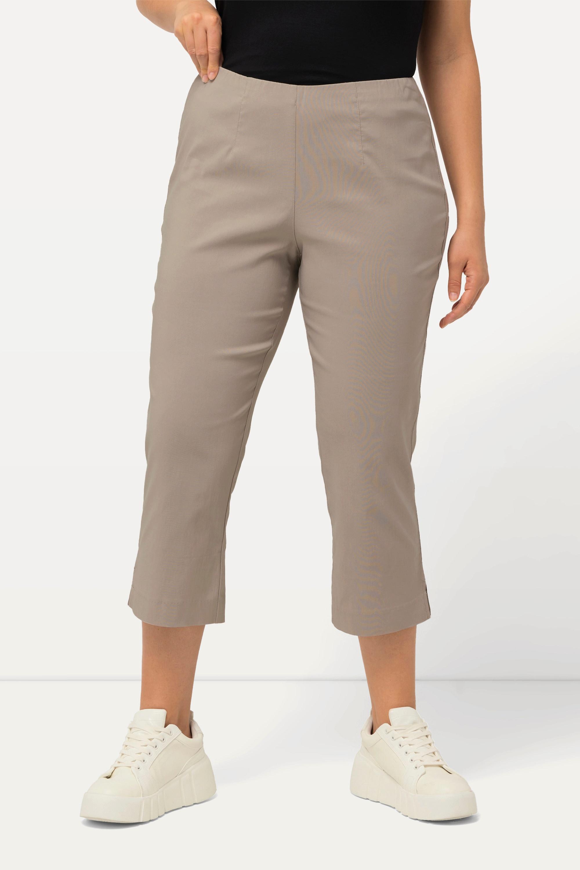 Ulla Popken Bengalinhose wadenlang mit Elastikbund