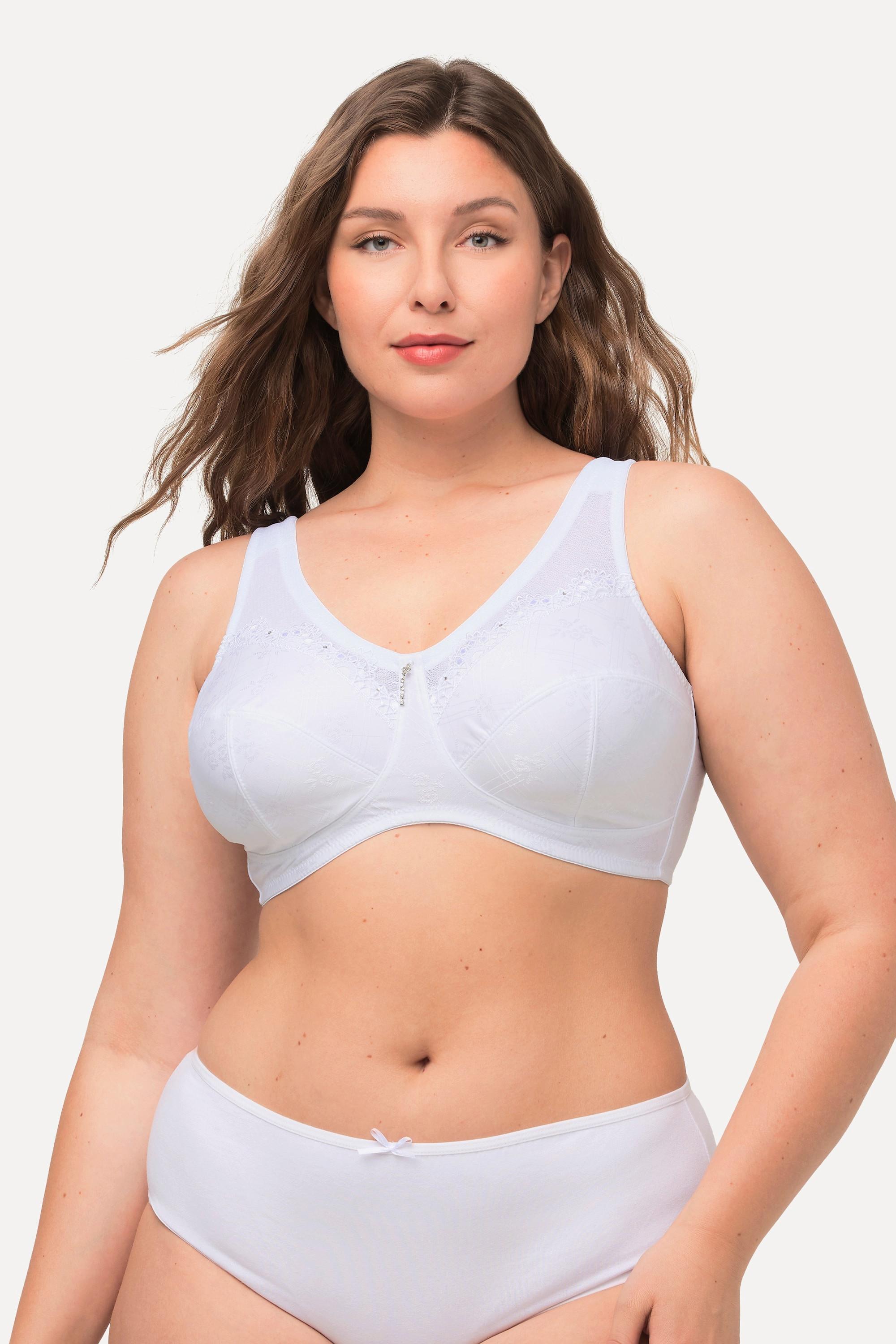 Ulla Popken Entlastungs-BH Kelly, ohne Bügel, Spitze