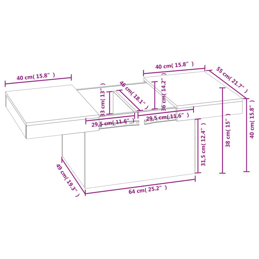 VidaXL Couchtisch holzwerkstoff