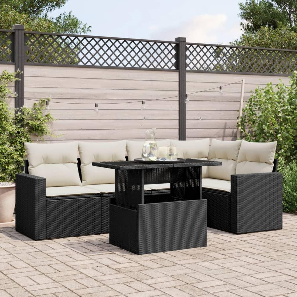 VidaXL Garten sofagarnitur poly-rattan