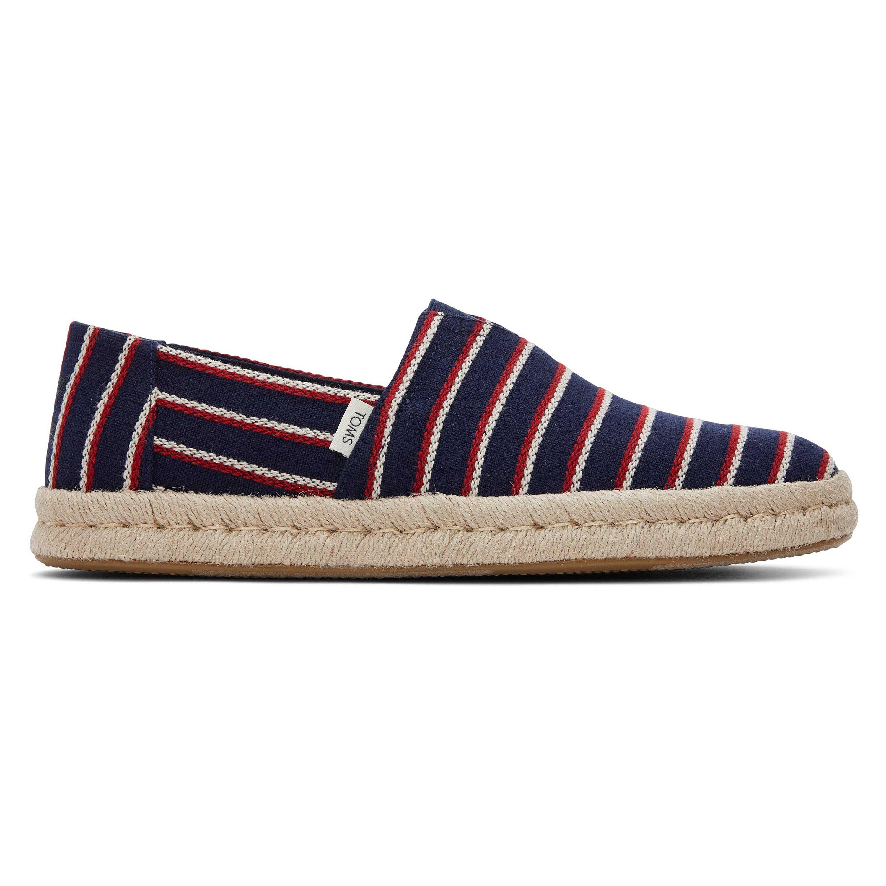 TOMS gestreifte espadrilles alpargata rope 2.0