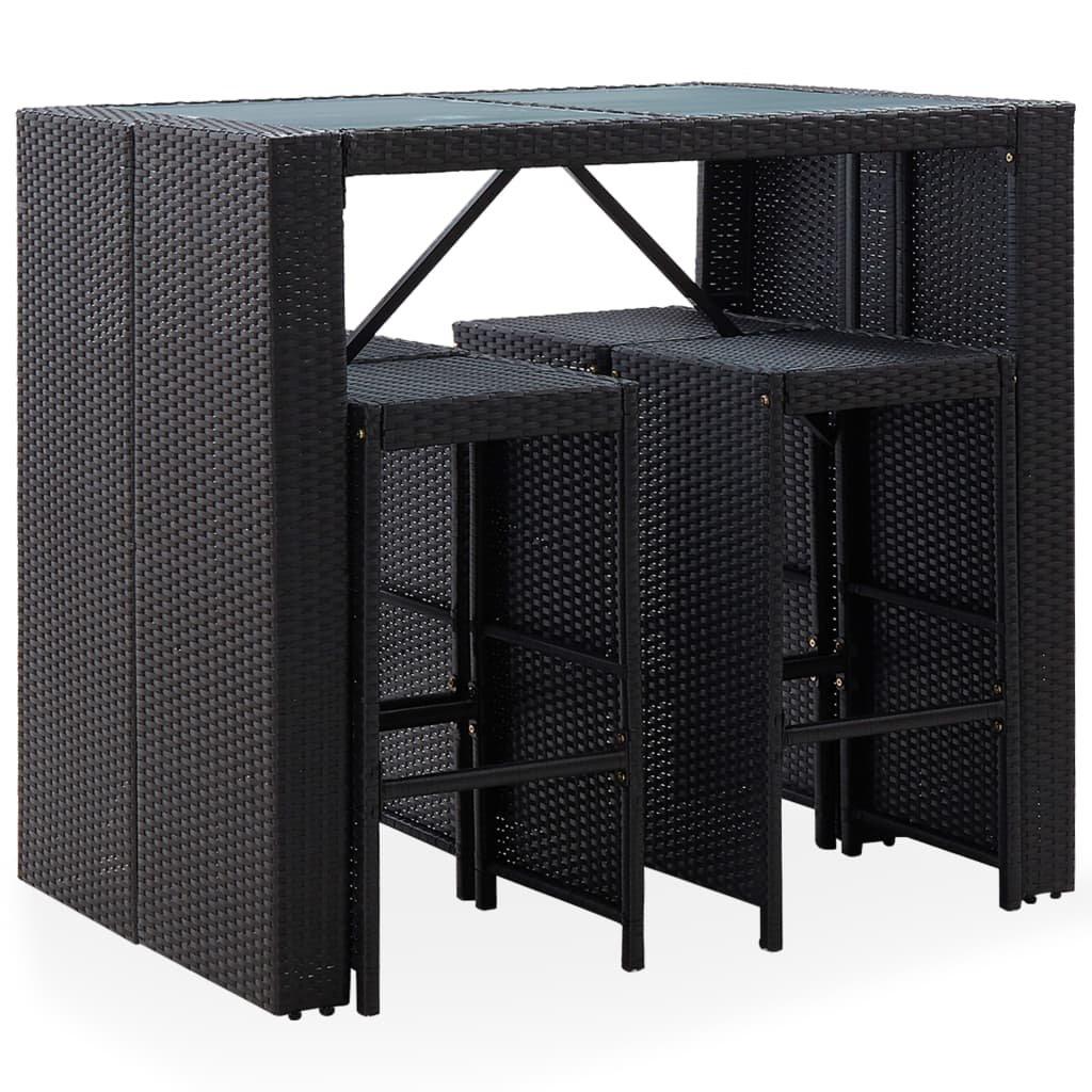 VidaXL Bar-set poly-rattan