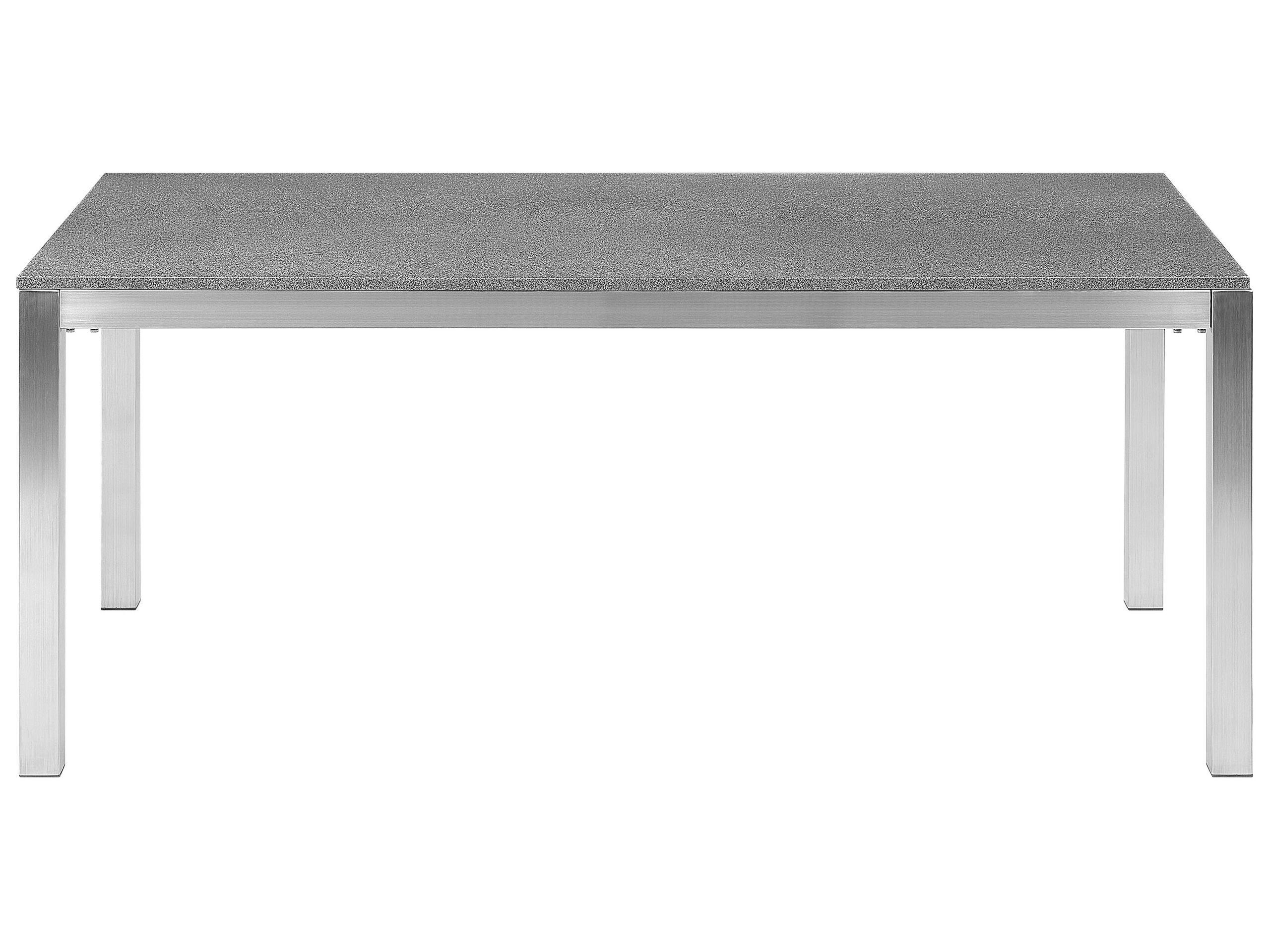 Beliani Garten-Essgruppe für 6 Personen aus Granit Industriell GROSSETO