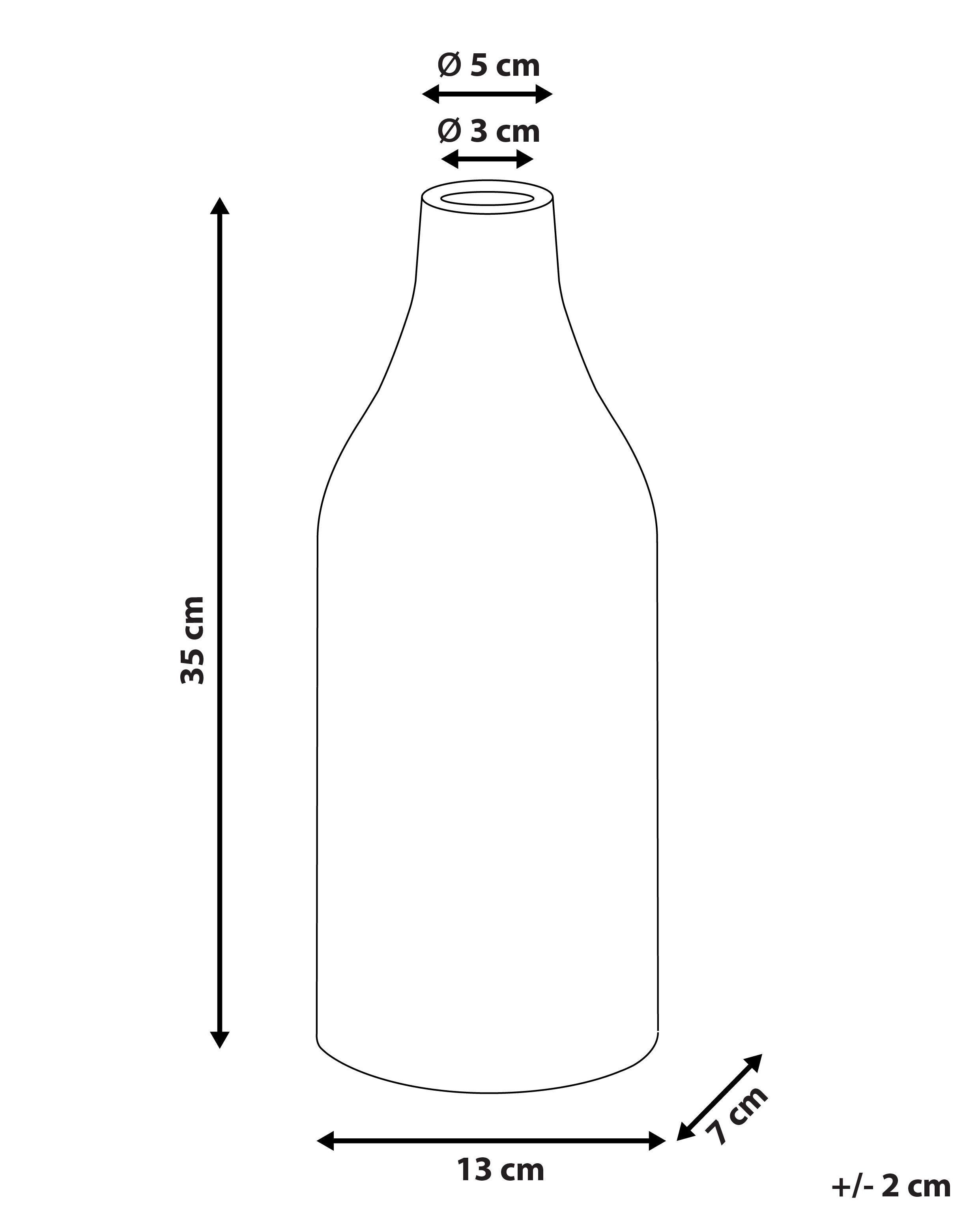 Beliani Blumenvase aus Steinzeug Skandinavisch CALLIPOLIS