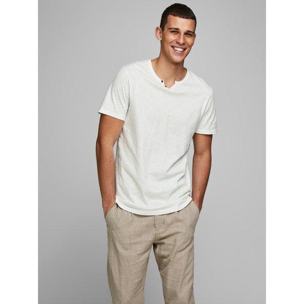 JACK & JONES JJESPLIT Neck Tee Kurzarm T-Shirt