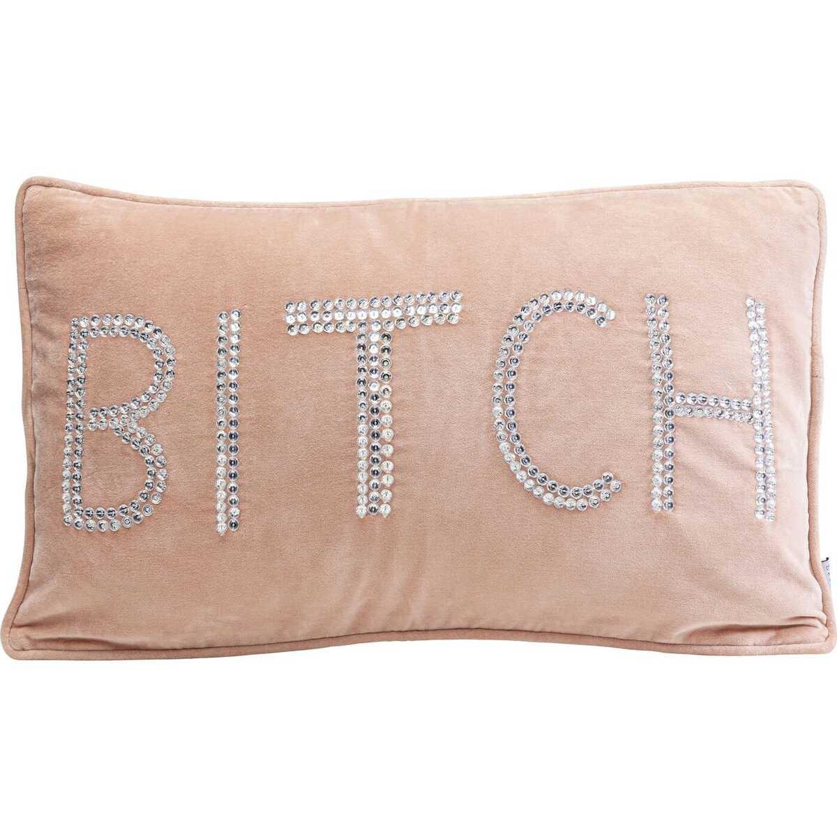 KARE Design Kissen Beads Bitch Blush 35x60