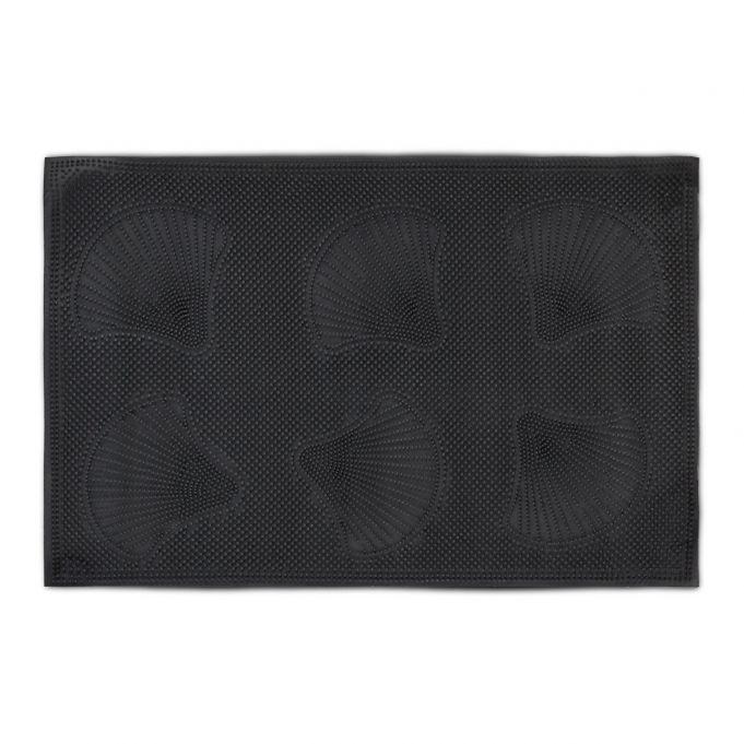 B2X Fußmatte aus Gummi mit Muscheln