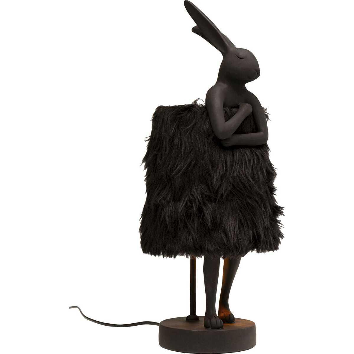 KARE Design Tischleuchte Animal Rabbit Fur gold 50