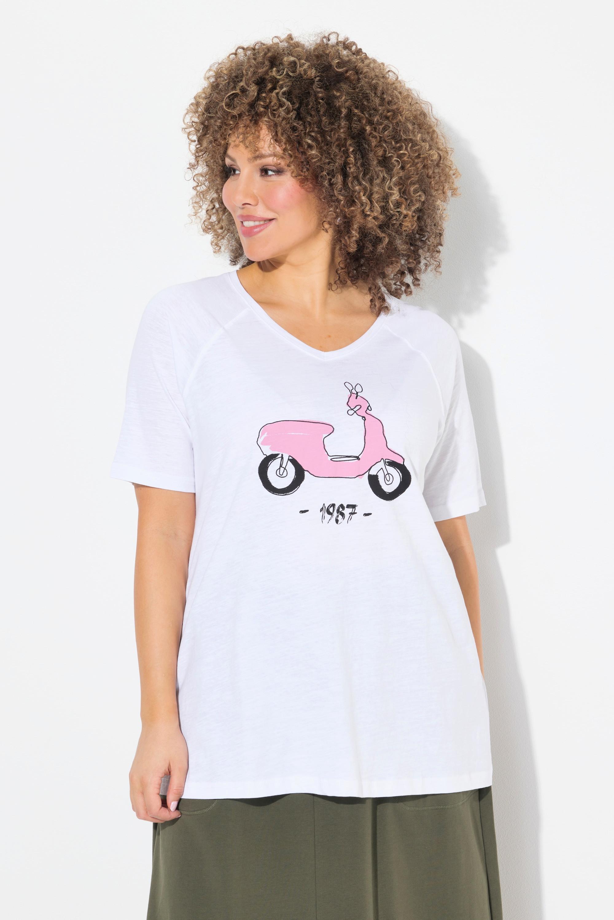 Ulla Popken Vespa Classic V-Ausschnitt Halbarm T-Shirt