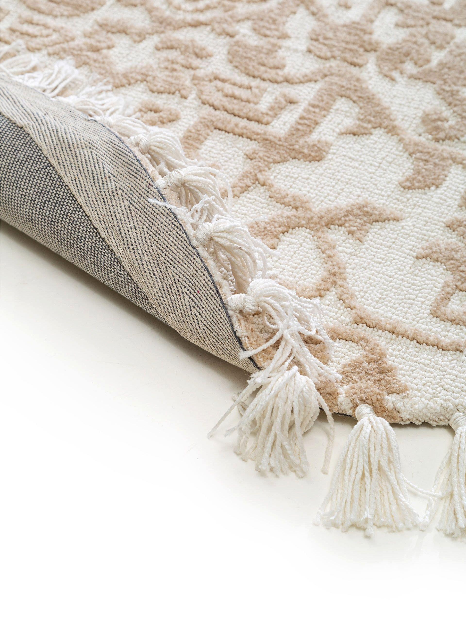 Benuta Teppich rund Elias Beige