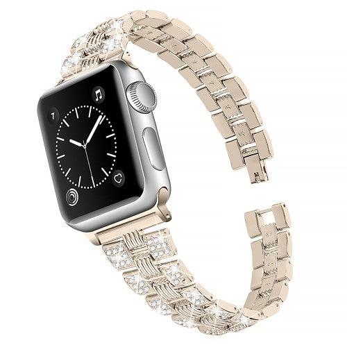 Cover-Discount Apple Watch 44/45/46/49mm - Edelstahl Mit Strass Armband
