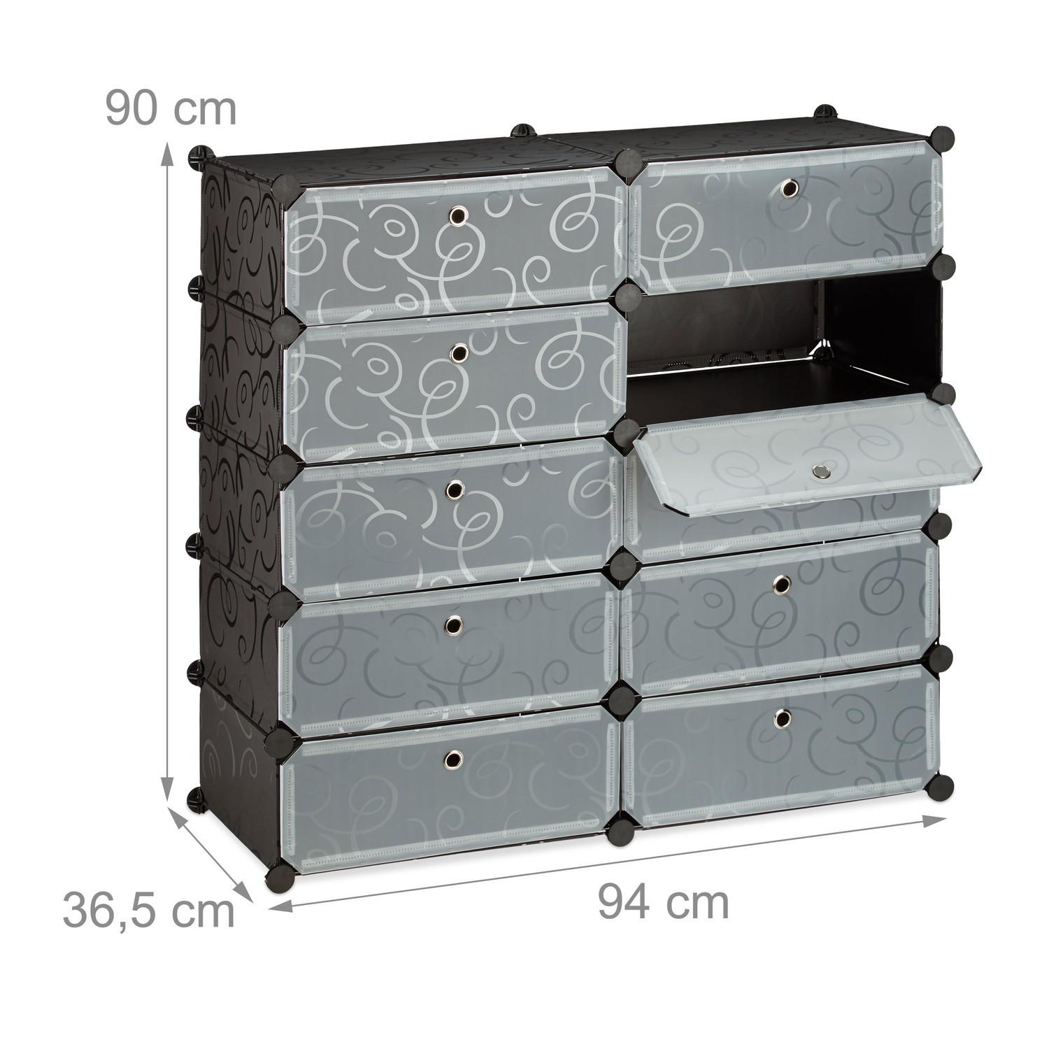 Northix Schuhschrank mit 10 Fächern