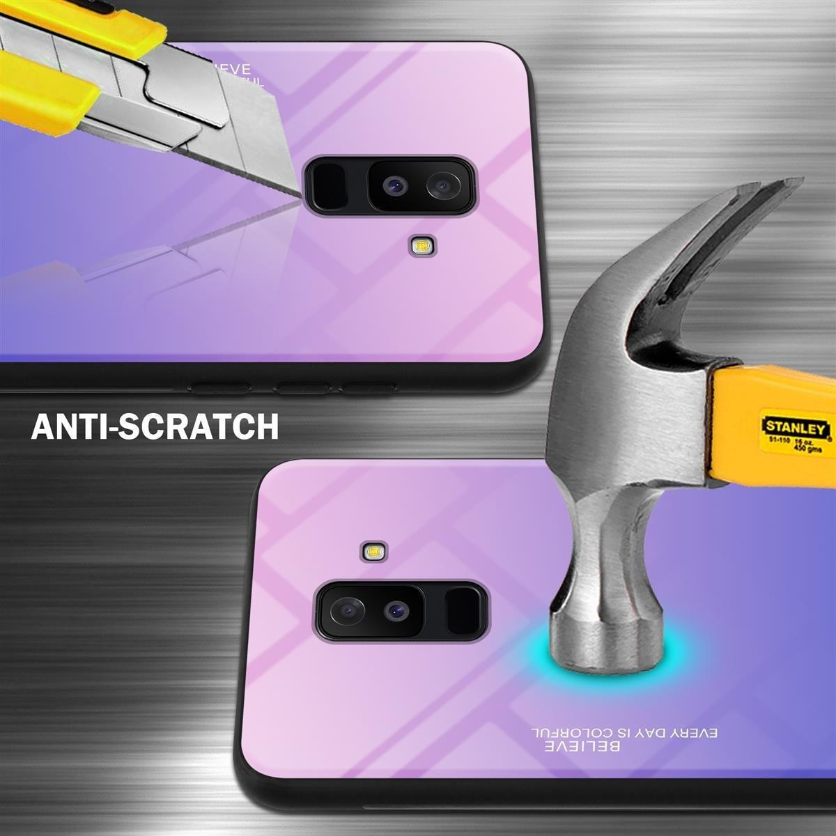 Cadorabo Hülle für Samsung Galaxy A6 PLUS 2018 Zweifarbig