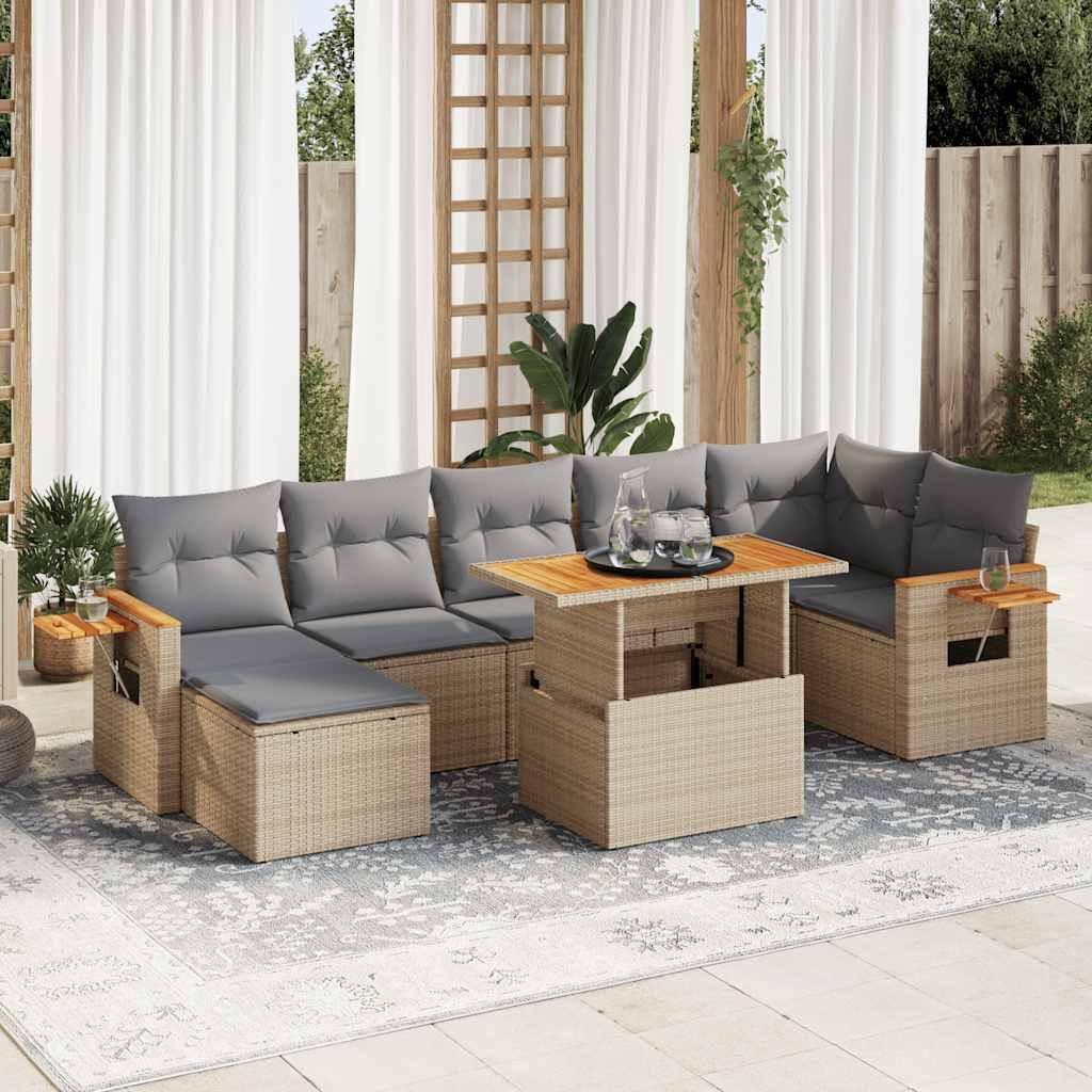 VidaXL Garten sofagarnitur poly-rattan