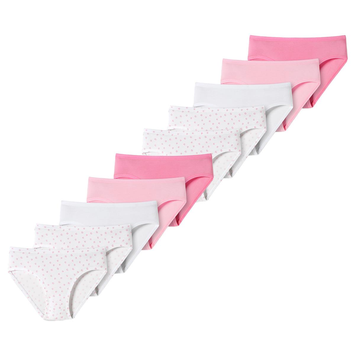 Schiesser 10er Pack 95/5 Kids Girls Organic Cotton - Slip